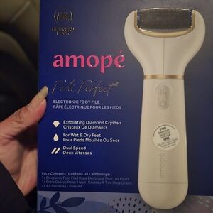 AMO Pedi Perfect Foot File - White and Blue